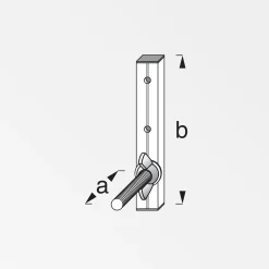 alfer Felgenhalter Dercoaxis 9 x 14 cm Aluminium roh