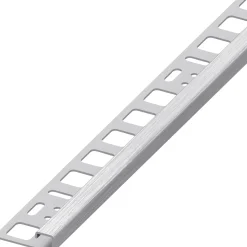 alfer Quadrat-Profil 2.5 m, 10 x 20 mm Edelstahl gebürstet