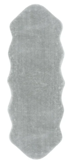 Andiamo Kunstfell Lambskin hellgrau, 55 x 160 cm