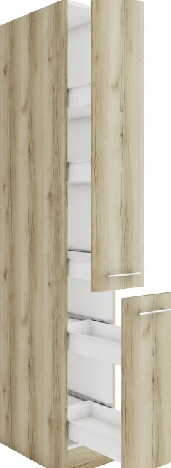 Optifit Apothekerschrank Livorno 290 eiche 30 cm