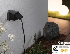 Paulmann Außen-Zwischenstecker Zigbee Typ EF-CEE 7/7 schwarz IP44