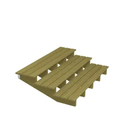 Plus Außentreppe Kiefer 3 Stufen 180 cm breit Schritttiefe 39 cm