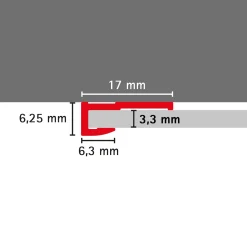 Schulte Endprofil für Duschrückwände DecoDesign 255 cm chrom