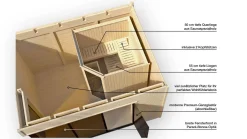 Weka Design-Saunahaus CUBILIS Sparset 7,5 kw BioS